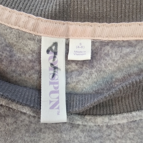 JoySpun “Chill Out” Gray Lounge Pajama Set Small Soft Fleece Sleepwear 2-Piece - Picture 3 of 13